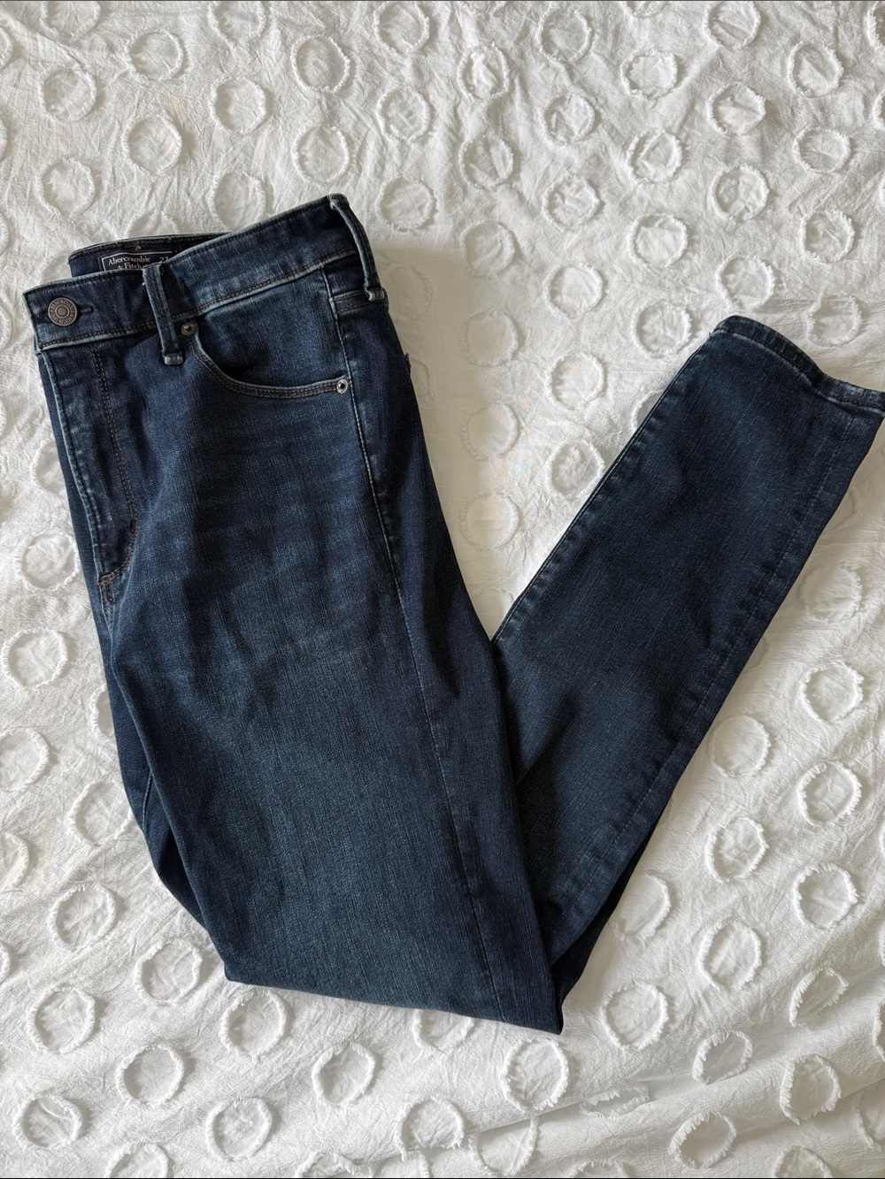 Abercrombie & Fitch Women's Skinny Jeans - Dark Blue Wash